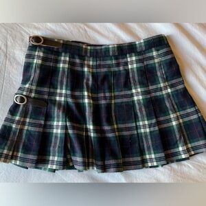 Brandy Melville Plaid Skirt - Black, White, Red